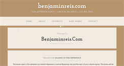 Desktop Screenshot of benjaminreis.com