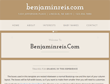 Tablet Screenshot of benjaminreis.com